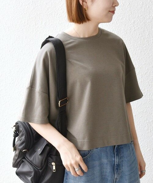 SHIPS / シップス Tシャツ | 《予約》SHIPS any:〈手洗い可能〉リバークロス ハーフ スリーブ ワイド TEE | 詳細5