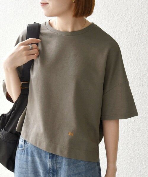 SHIPS / シップス Tシャツ | 《予約》SHIPS any:〈手洗い可能〉リバークロス ハーフ スリーブ ワイド TEE | 詳細8