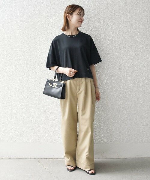 SHIPS / シップス Tシャツ | 《予約》SHIPS any:〈手洗い可能〉リバークロス ハーフ スリーブ ワイド TEE | 詳細11