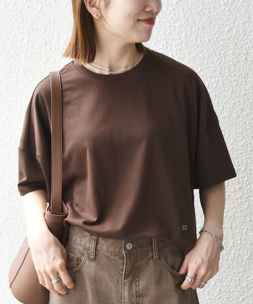 SHIPS / シップス Tシャツ | 《予約》SHIPS any:〈手洗い可能〉リバークロス ハーフ スリーブ ワイド TEE | 詳細22