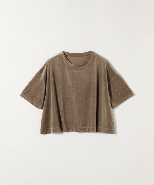 SHIPS / シップス カットソー | 《予約》SHIPS any:〈洗濯機可能〉ポリエステルベロア ラメ ドット ワイド カットソー | 詳細7