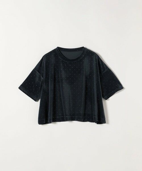 SHIPS / シップス カットソー | 《予約》SHIPS any:〈洗濯機可能〉ポリエステルベロア ラメ ドット ワイド カットソー | 詳細21