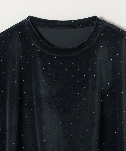 SHIPS / シップス カットソー | 《予約》SHIPS any:〈洗濯機可能〉ポリエステルベロア ラメ ドット ワイド カットソー | 詳細22
