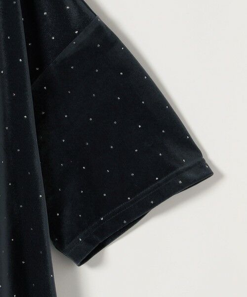 SHIPS / シップス カットソー | 《予約》SHIPS any:〈洗濯機可能〉ポリエステルベロア ラメ ドット ワイド カットソー | 詳細23