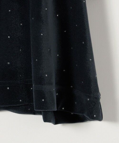 SHIPS / シップス カットソー | 《予約》SHIPS any:〈洗濯機可能〉ポリエステルベロア ラメ ドット ワイド カットソー | 詳細24