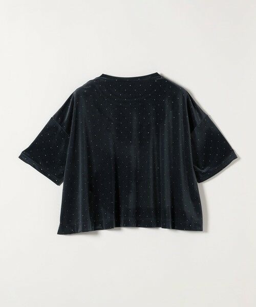 SHIPS / シップス カットソー | 《予約》SHIPS any:〈洗濯機可能〉ポリエステルベロア ラメ ドット ワイド カットソー | 詳細25