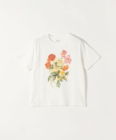 SHIPS / シップス Tシャツ | SOMETHING × TOLIGHT:〈洗濯機可能〉フラワー イラスト プリント Tシャツ