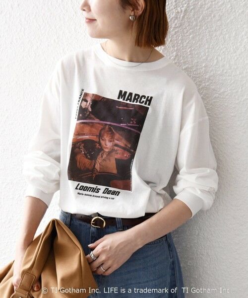 SHIPS / シップス Tシャツ | 《予約》GOOD ROCK SPEED:〈洗濯機可能〉LIFE PC フォト プリント シアー ロンTEE | 詳細10