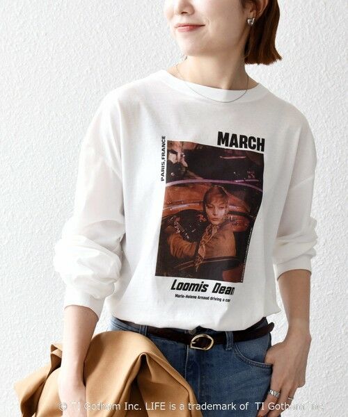 SHIPS / シップス Tシャツ | 《予約》GOOD ROCK SPEED:〈洗濯機可能〉LIFE PC フォト プリント シアー ロンTEE | 詳細9