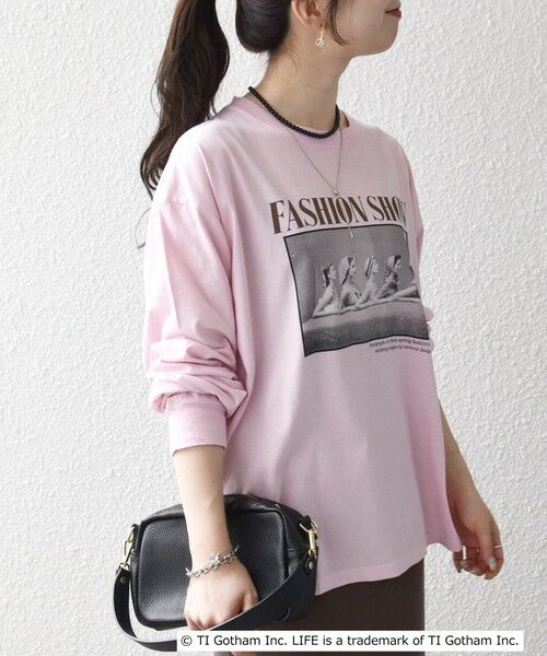 SHIPS / シップス Tシャツ | 《予約》GOOD ROCK SPEED:〈洗濯機可能〉LIFE PC フォト プリント シアー ロンTEE | 詳細16