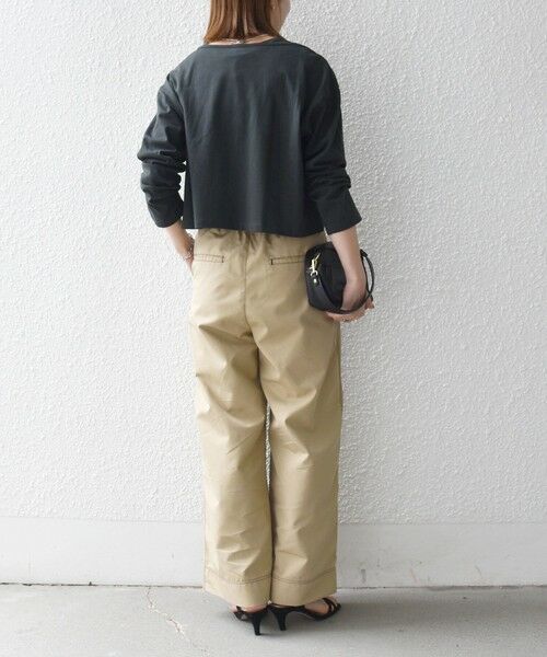 SHIPS / シップス チノ・ワークパンツ | 《予約》SHIPS any:〈洗濯機可能〉チノ ステッチ 2タック ワイド パンツ | 詳細2