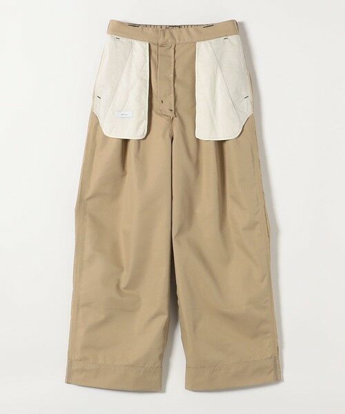 SHIPS / シップス チノ・ワークパンツ | 《予約》SHIPS any:〈洗濯機可能〉チノ ステッチ 2タック ワイド パンツ | 詳細14