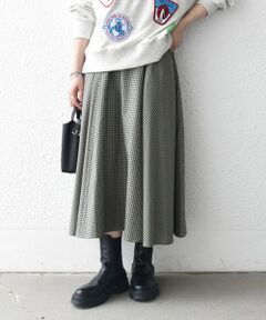 SHIPS / シップス ミニ・ひざ丈スカート | 《予約》SHIPS any:〈洗濯機可能〉REFABRISH パネル チェック フレア スカート