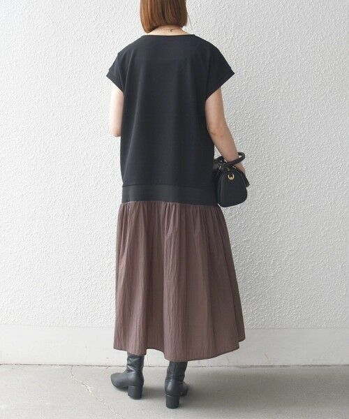 SHIPS / シップス ロング・マキシ丈ワンピース | 《予約》SHIPS any:〈手洗い可能〉カットジョーゼット ドッキング スキッパー ワンピース | 詳細5