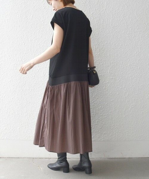 SHIPS / シップス ロング・マキシ丈ワンピース | 《予約》SHIPS any:〈手洗い可能〉カットジョーゼット ドッキング スキッパー ワンピース | 詳細6