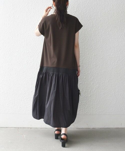 SHIPS / シップス ロング・マキシ丈ワンピース | 《予約》SHIPS any:〈手洗い可能〉カットジョーゼット ドッキング スキッパー ワンピース | 詳細12