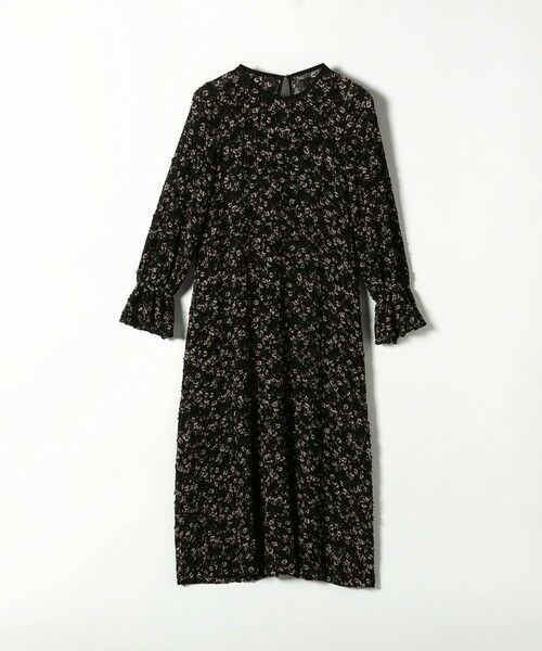 SHIPS / シップス ロング・マキシ丈ワンピース | 《予約》SHIPS any:〈洗濯機可能〉フラワー プリント シャーリング ロング ワンピース | 詳細13