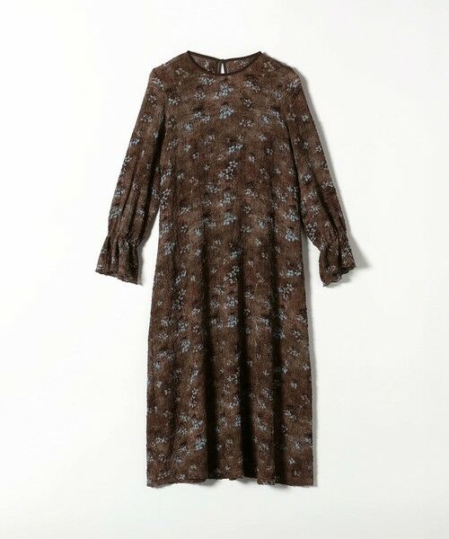 SHIPS / シップス ロング・マキシ丈ワンピース | 《予約》SHIPS any:〈洗濯機可能〉フラワー プリント シャーリング ロング ワンピース | 詳細22