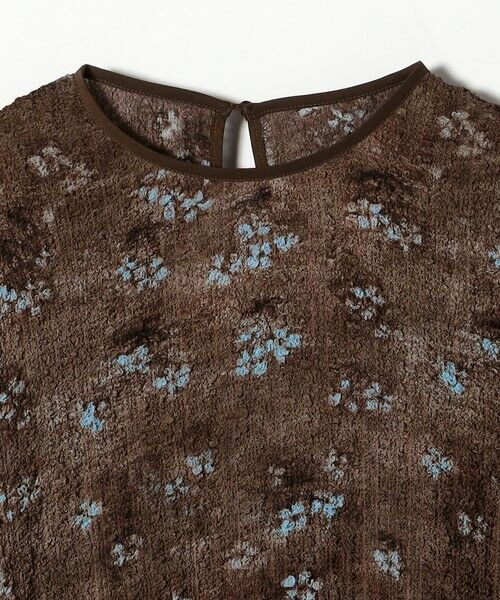 SHIPS / シップス ロング・マキシ丈ワンピース | 《予約》SHIPS any:〈洗濯機可能〉フラワー プリント シャーリング ロング ワンピース | 詳細23