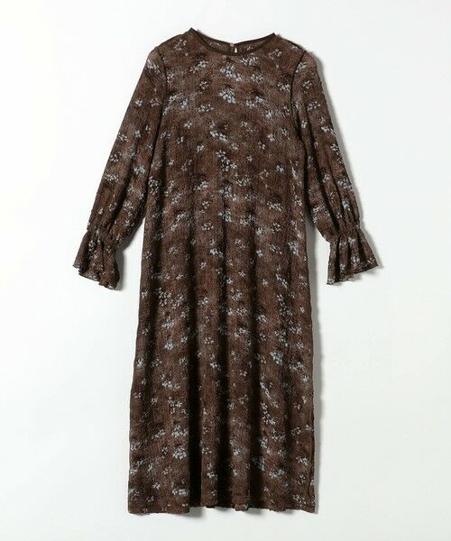SHIPS / シップス ロング・マキシ丈ワンピース | 《予約》SHIPS any:〈洗濯機可能〉フラワー プリント シャーリング ロング ワンピース | 詳細28