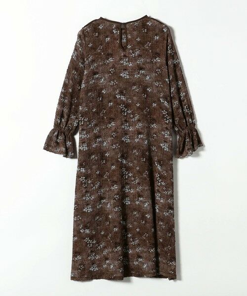 SHIPS / シップス ロング・マキシ丈ワンピース | 《予約》SHIPS any:〈洗濯機可能〉フラワー プリント シャーリング ロング ワンピース | 詳細29