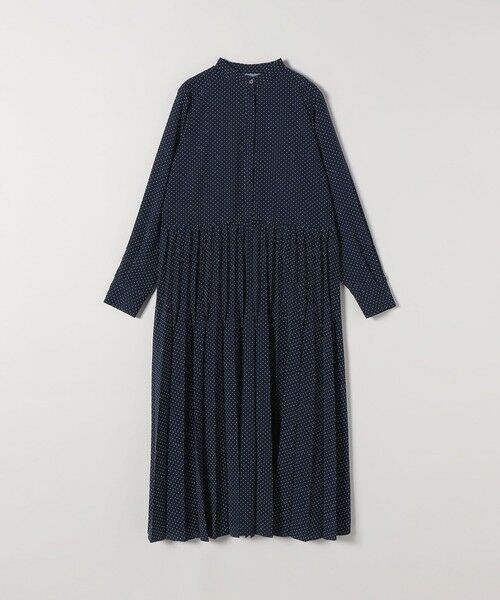 SHIPS / シップス ロング・マキシ丈ワンピース | 《予約》SHIPS any:〈手洗い可能〉ドット バンドカラー プリーツ ロング ワンピース | 詳細19