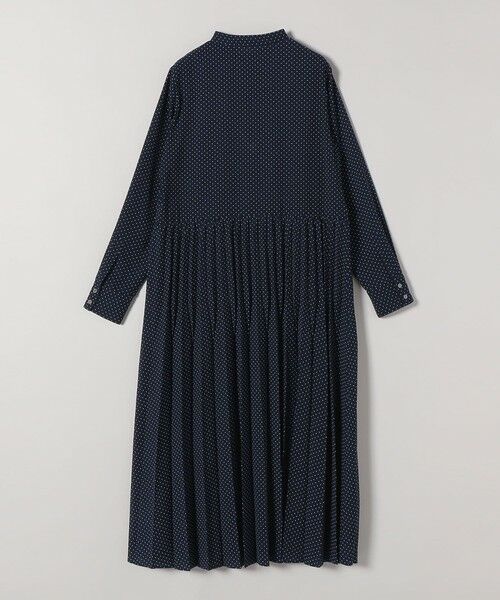 SHIPS / シップス ロング・マキシ丈ワンピース | 《予約》SHIPS any:〈手洗い可能〉ドット バンドカラー プリーツ ロング ワンピース | 詳細23