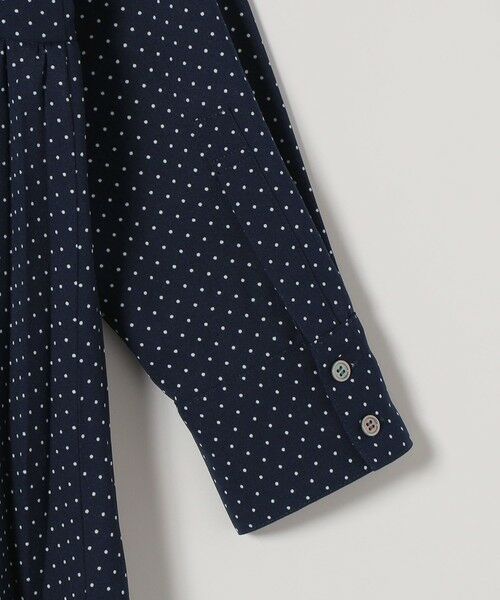 SHIPS / シップス ロング・マキシ丈ワンピース | 《予約》SHIPS any:〈手洗い可能〉ドット バンドカラー プリーツ ロング ワンピース | 詳細24