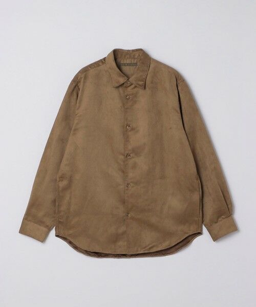 SHIPS / シップス シャツ・ブラウス | BENCH MARKING SHIRTS: ポリエステル フェイクスエード シャツ（キャメル）