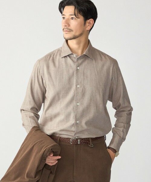 SHIPS / シップス シャツ・ブラウス | MADE IN JAPAN ワイドカラー ヘリンボーン ネル シャツ | 詳細7