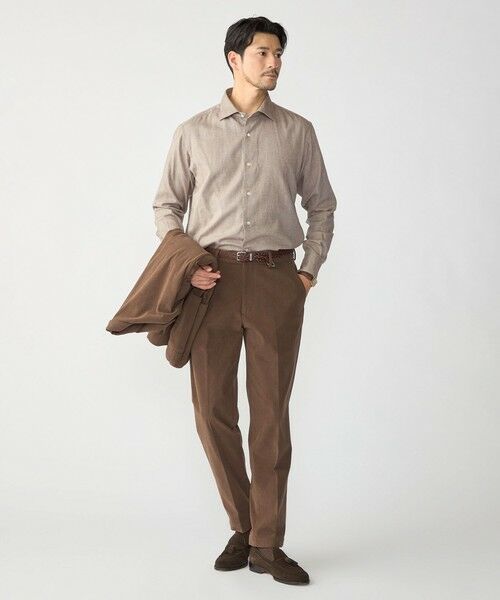 SHIPS / シップス シャツ・ブラウス | MADE IN JAPAN ワイドカラー ヘリンボーン ネル シャツ | 詳細8