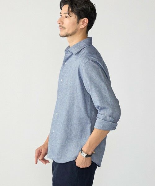 SHIPS / シップス シャツ・ブラウス | MADE IN JAPAN ワイドカラー ヘリンボーン ネル シャツ | 詳細14