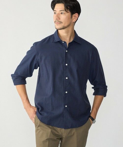 SHIPS / シップス シャツ・ブラウス | MADE IN JAPAN ワイドカラー ヘリンボーン ネル シャツ | 詳細25