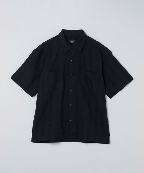 SHIPS / シップス シャツ・ブラウス | IKE BEHAR: USA DOBBY ST OVER SHIRT（ブラック）