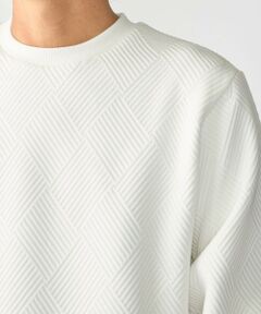 SHIPS / シップス カットソー（半袖以外） | SHIPS: 膨れ ジャカード ロングスリーブ Tシャツ 26AW