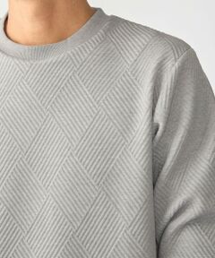 SHIPS / シップス カットソー（半袖以外） | SHIPS: 膨れ ジャカード ロングスリーブ Tシャツ 26AW