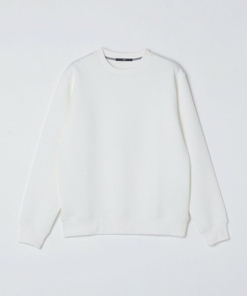 SHIPS / シップス カットソー(半袖以外) | SHIPS: 膨れ ジャカード ロングスリーブ Tシャツ 26AW | 詳細7