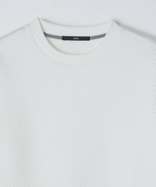 SHIPS / シップス カットソー(半袖以外) | SHIPS: 膨れ ジャカード ロングスリーブ Tシャツ 26AW | 詳細9