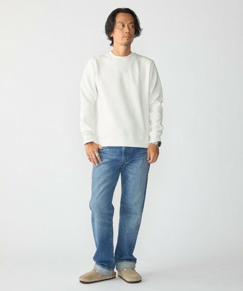 SHIPS / シップス カットソー(半袖以外) | SHIPS: 膨れ ジャカード ロングスリーブ Tシャツ 26AW | 詳細1