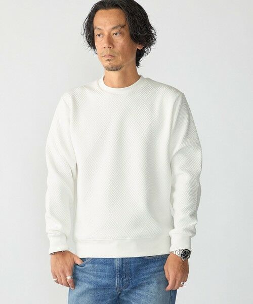 SHIPS / シップス カットソー(半袖以外) | SHIPS: 膨れ ジャカード ロングスリーブ Tシャツ 26AW | 詳細4