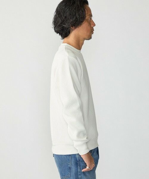 SHIPS / シップス カットソー(半袖以外) | SHIPS: 膨れ ジャカード ロングスリーブ Tシャツ 26AW | 詳細5