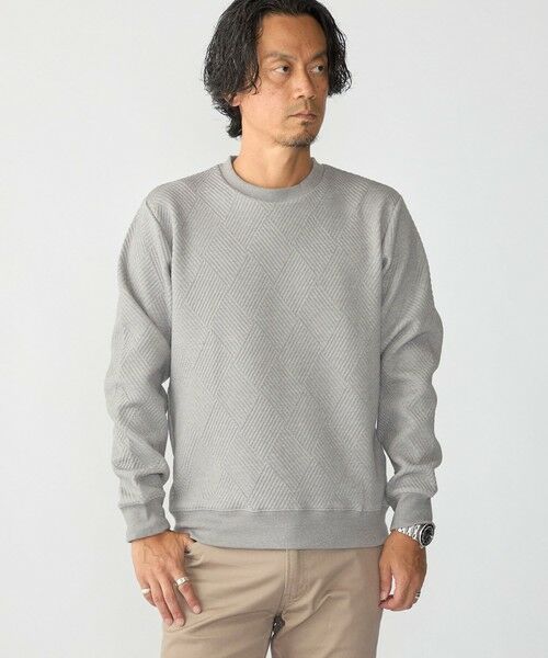 SHIPS / シップス カットソー(半袖以外) | SHIPS: 膨れ ジャカード ロングスリーブ Tシャツ 26AW | 詳細14