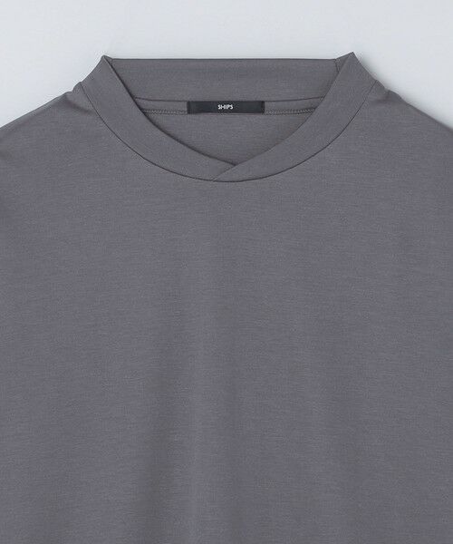 SHIPS / シップス カットソー(半袖以外) | 【WEB限定】SHIPS:〈手洗い可能〉100/2 クロスネック ビズ ロングスリーブ Tシャツ | 詳細5