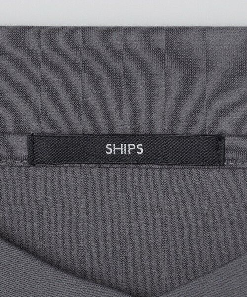 SHIPS / シップス カットソー(半袖以外) | 【WEB限定】SHIPS:〈手洗い可能〉100/2 クロスネック ビズ ロングスリーブ Tシャツ | 詳細8