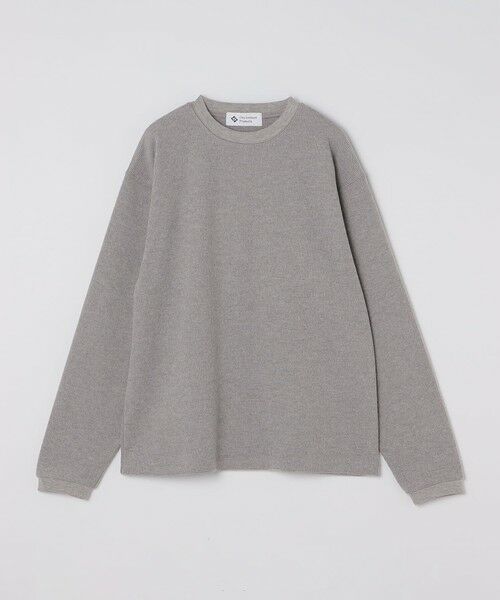 SHIPS / シップス カットソー（半袖以外） | City Ambient Products: ブラッシュド ワッフル ロングスリーブ（グレー）