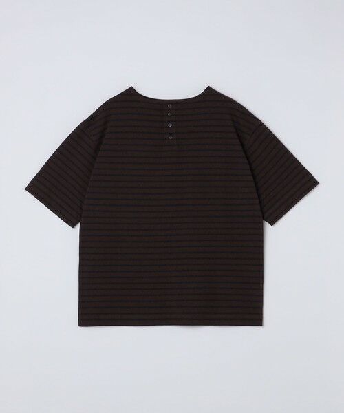 SHIPS / シップス Tシャツ | WEB限定｜ボート ヘンリーネック ショートスリーブ Tシャツ（ブラウン）