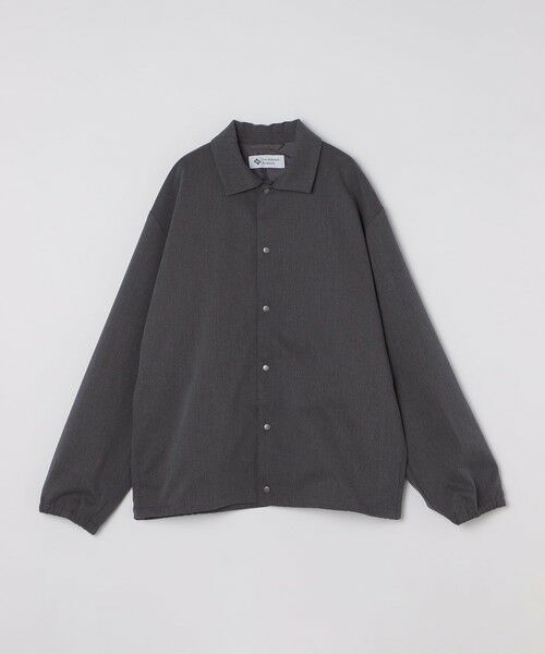 SHIPS / シップス ブルゾン | City Ambient Products: ポリエステル ウール コーチ ジャケット（ダークグレー）