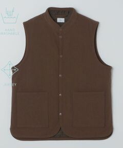 SHIPS / シップス ダウンジャケット・ベスト | SHIPS:〈手洗い可能〉トリコット コーデュロイ スタンドカラー ベスト (セットアップ対応)