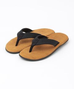 SHIPS / シップス サンダル | ISLAND SLIPPER x GROWN&SEWN: TONG W/OAK BLACK D