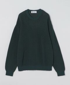 SHIPS / シップス ニット・セーター | City Ambient Products: 2トーン ワッフル クルーネック ニット